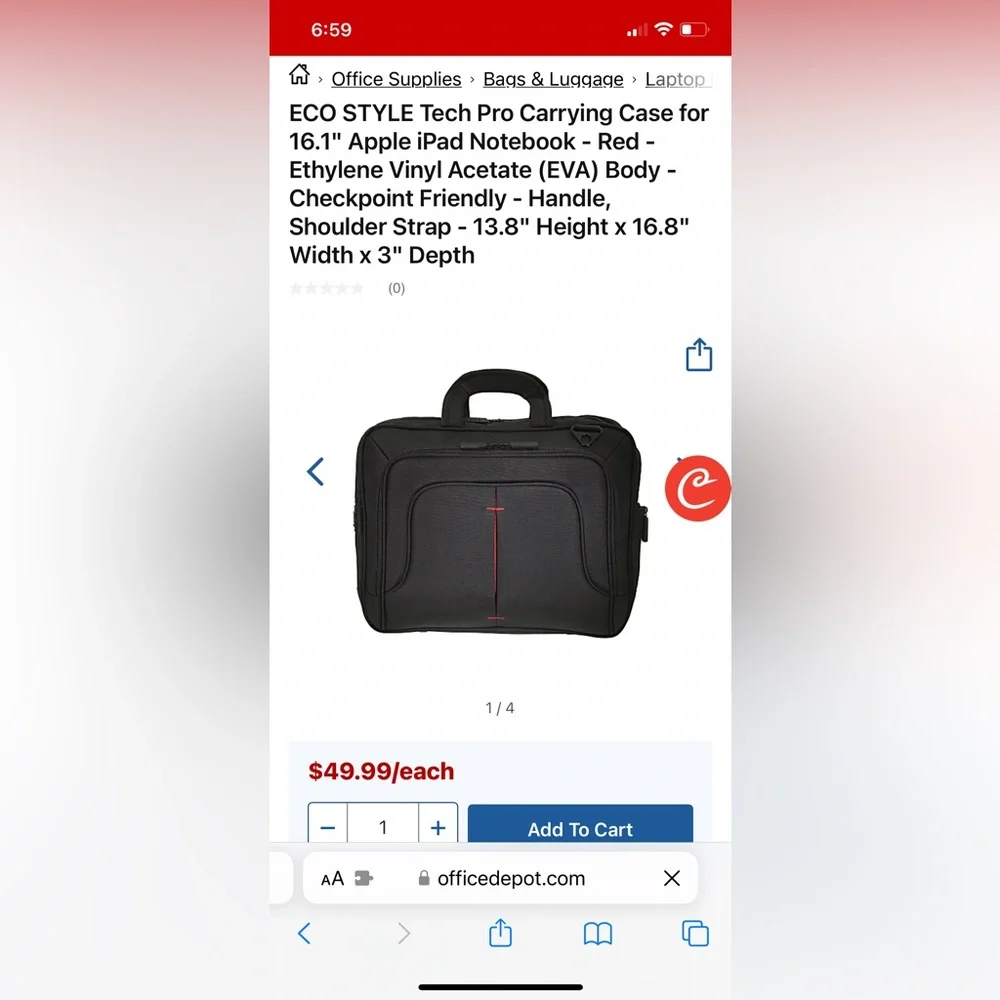 Eco Style Tech Pro Laptop Case. NWT.
